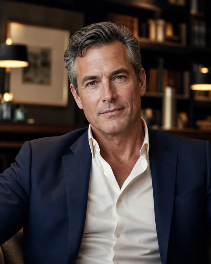 Illustrative portrait of Daniel, a mature man in Melbourne